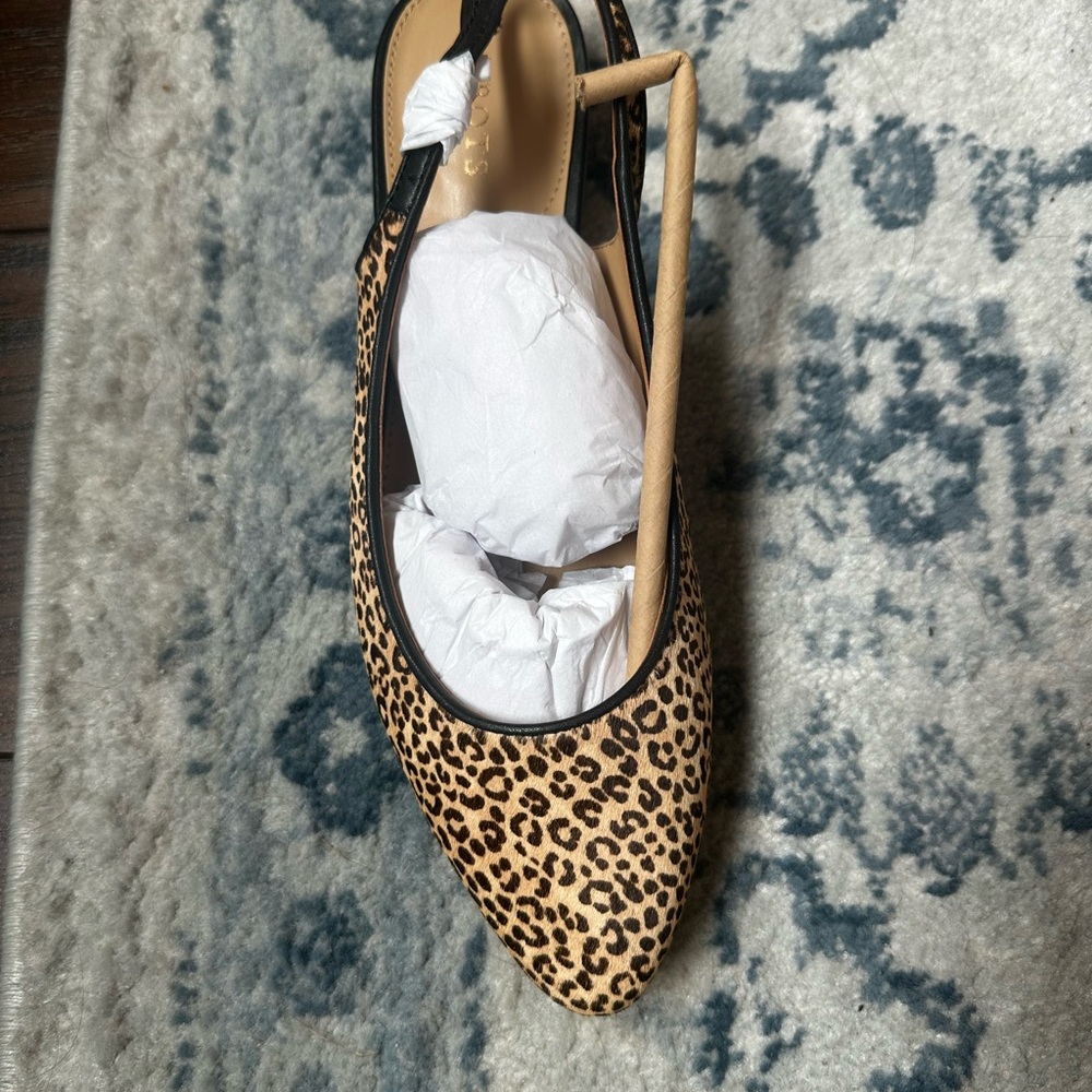 Talbots Edison Slingback Flats – Leopard Print (8.5) - Picture 2 of 5